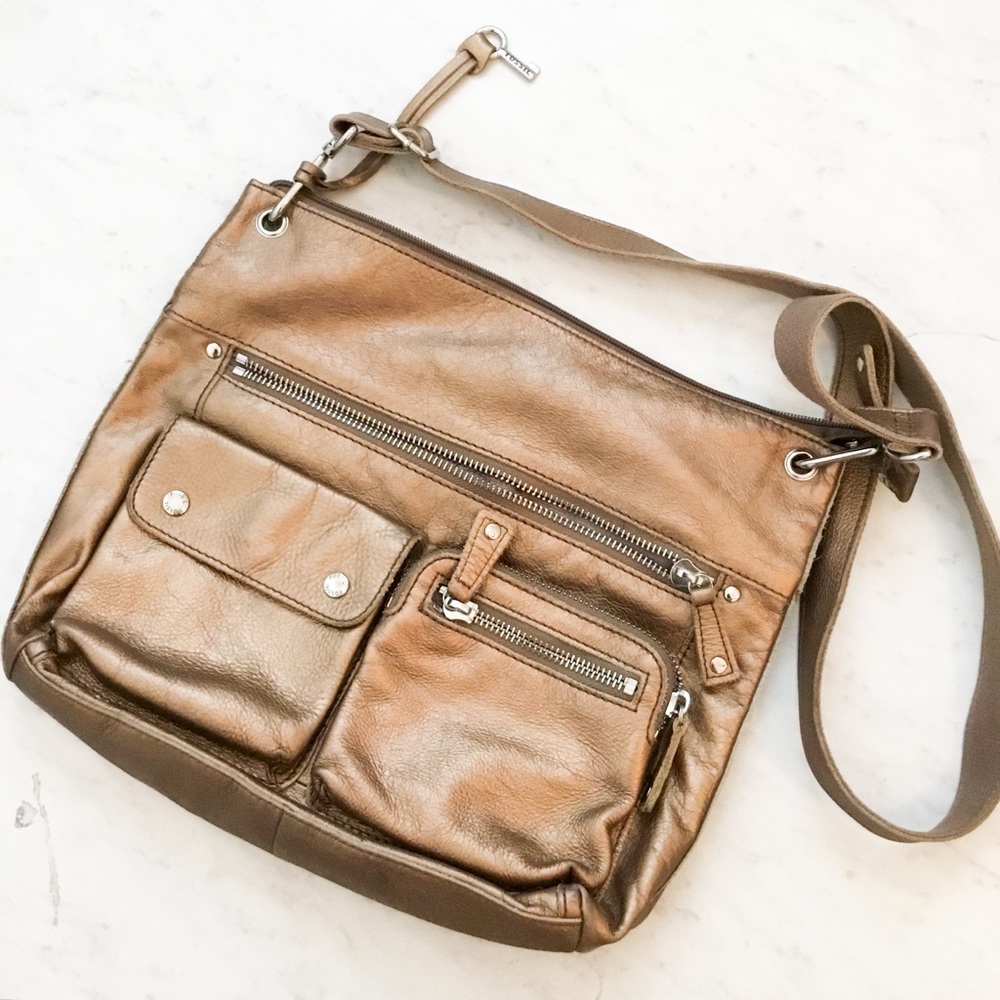 Fossil Bronze Metallic Purse